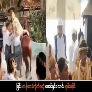 Maung Shin Laung who was kicked by a horse